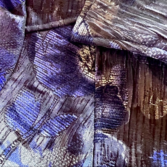 Zip front waist jacket w pockets purple design fully lined versatile style 10 - Picture 5 of 8